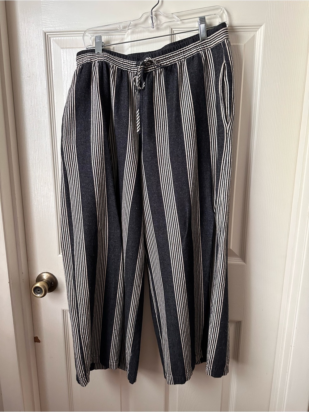 Tribal Jeans Wide Leg Linen Blend Pants M